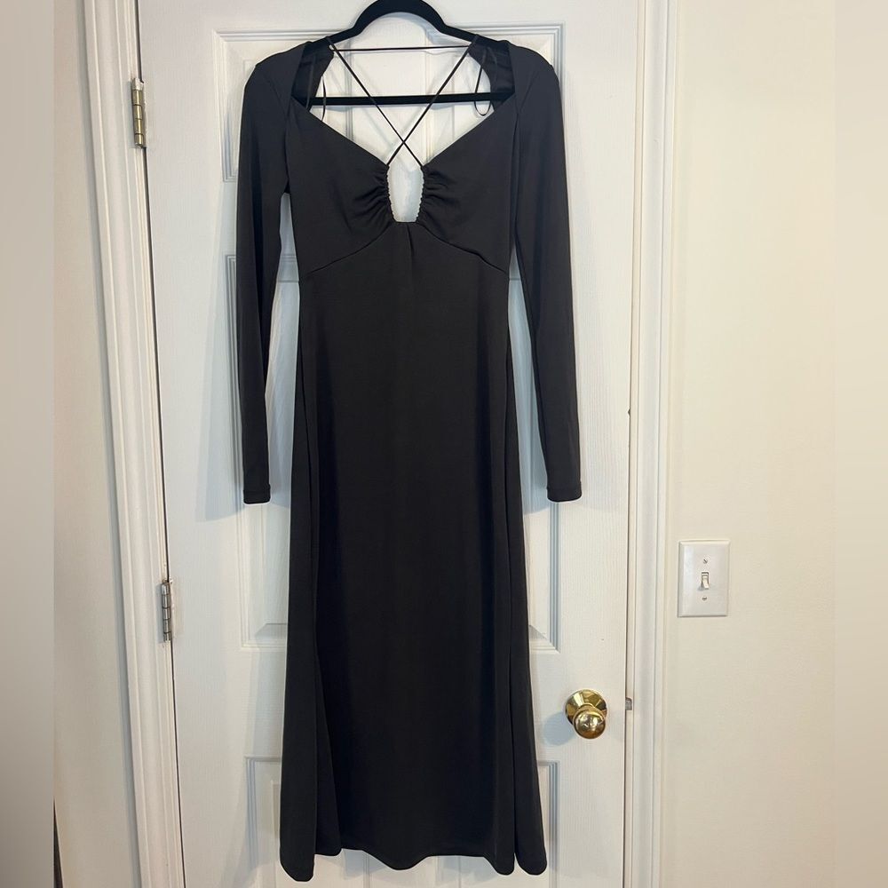 Jason Wu long sleeve black dress Small